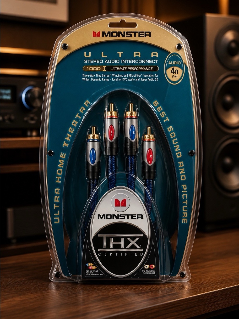 Monster Ultra Stereo Audio Interconnect Cable THX Certified